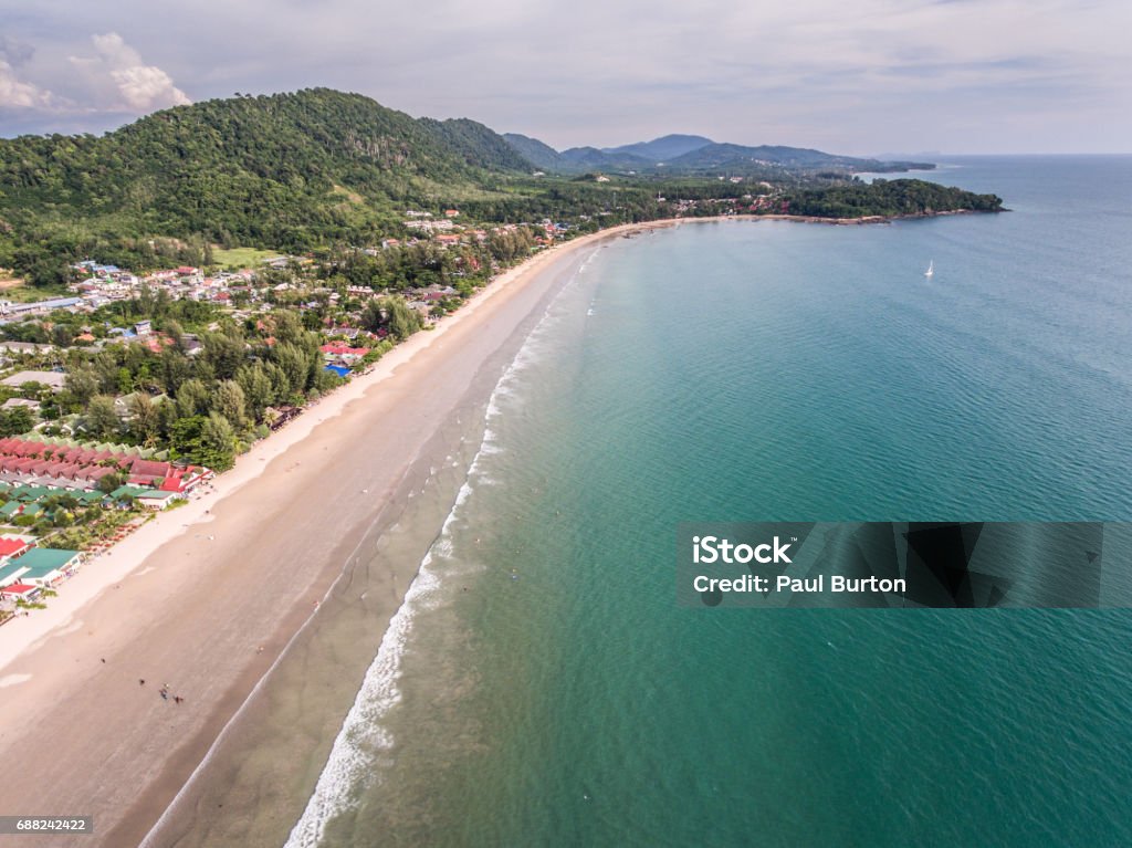 Thailand scenery Scenery of Thailand Aerial View Stock Photo