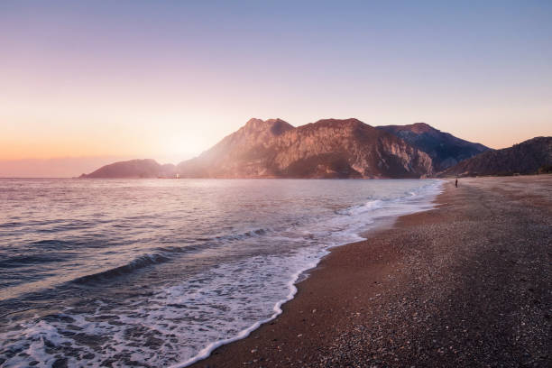 istock Cirali coastline with mountains at sunrise 688244444