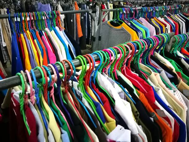 istock The Secondhand clothes in the market 688248882