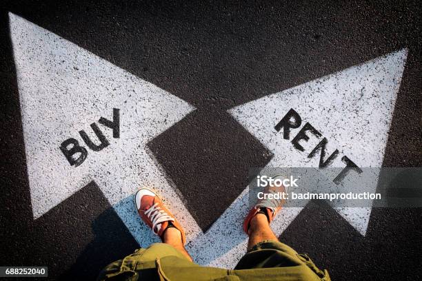 Dilemma Concept Stock Photo - Download Image Now - Buying, Home Ownership, House