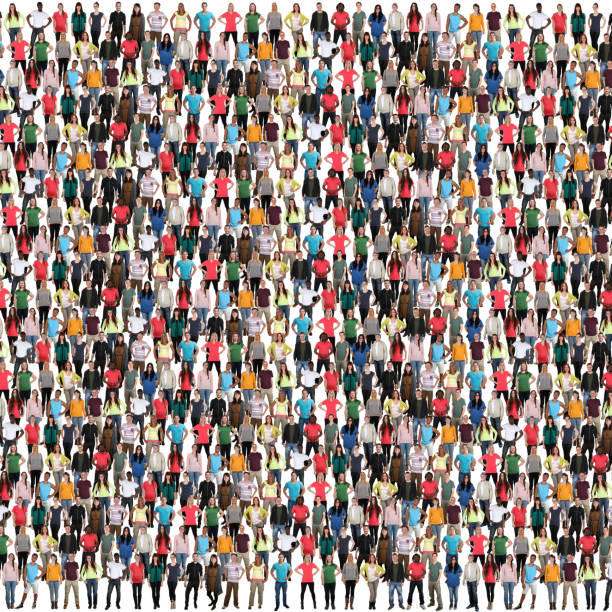 istock Group of young people background crowd multicultural colorful multi ethnic 688276672