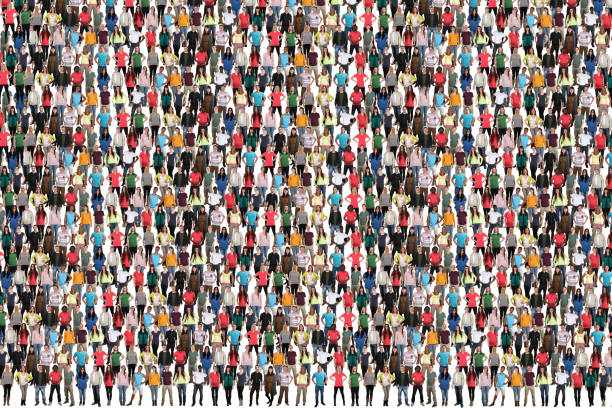 istock Group of young people background crowd multicultural multi ethnic 688277910