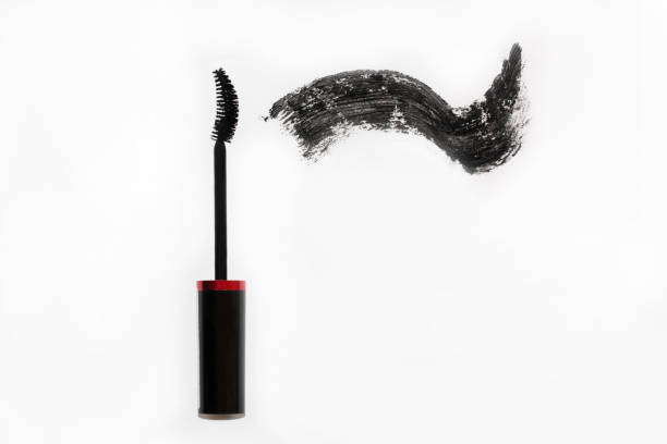 istock Black mascara. Brush and smear of carcass 688282594
