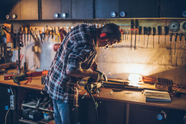 istock He's happiest in his workshop 688290382