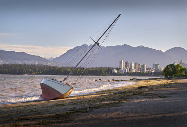istock Beached Sailboat, Kitsilano, Vancouver 688291364