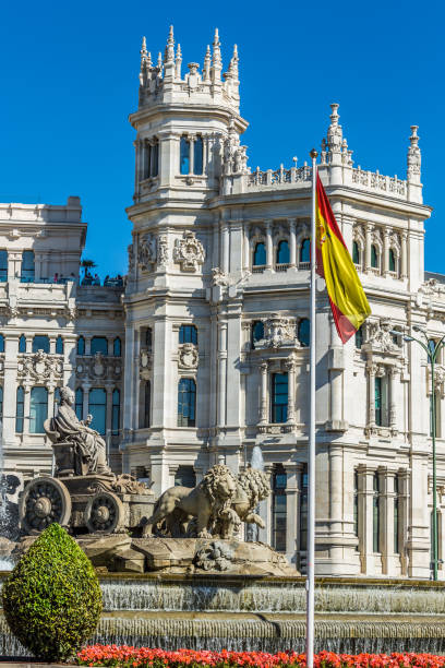 istock Plaza de la Cibeles (Cybele's Square) - Central Post Office (Palacio de Comunicaciones), Madrid, Spain. 688303578