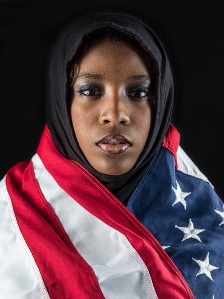 young black muslim woman