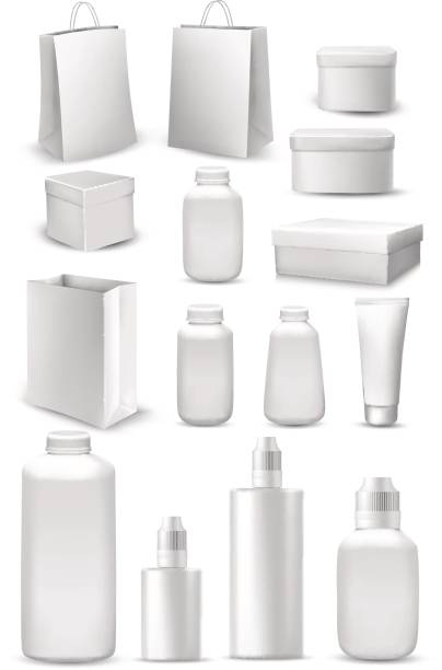 istock Big collection of shopping bags, gift boxes, plastic containers 688315712