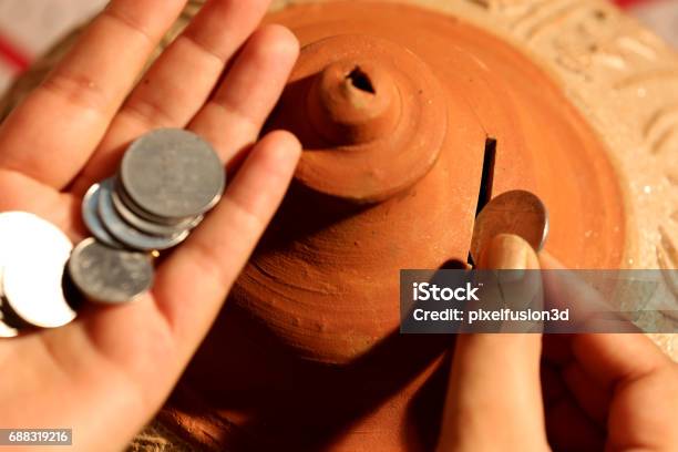 Piggybank Stock Photo - Download Image Now - Investment, Indian Rupee Coin, Savings