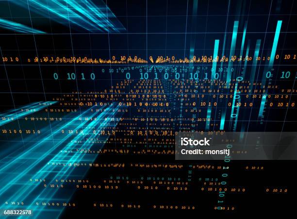Code Numbers Background Digital Code Number Abstract Technology Background Stock Illustration ...