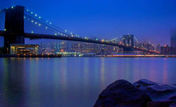 istock Long exposure photos of Brooklyn from Dumbo location 688329232