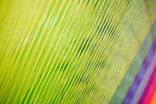 istock Strands of colorful  Yarn on a Loom 688329286