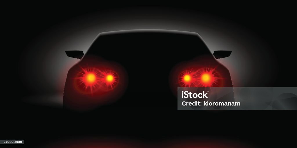 Car Headlights Shining In The Dark Back View Stock Illustration - Download Image Now - Tail Light, Car, Mode of Transport - iStock Car Headlights Shining In The Dark Back View Stock Illustration - Download Image Now - Tail Light, Car, Mode of Transport - iStock