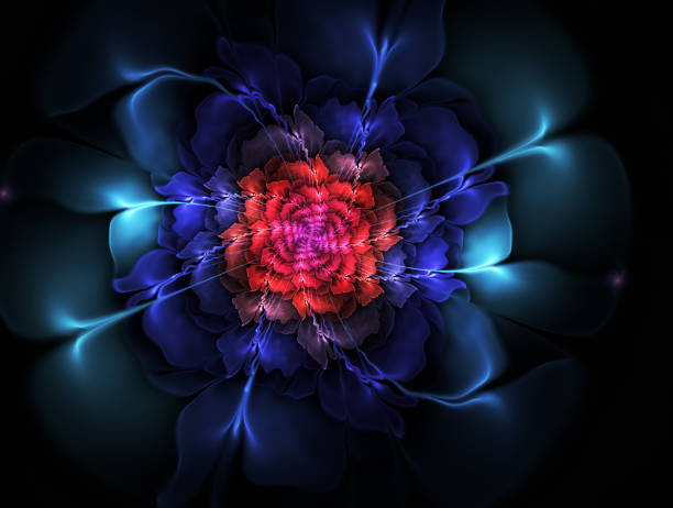 istock Bright abstract fractal Colorful flowers . 688376466
