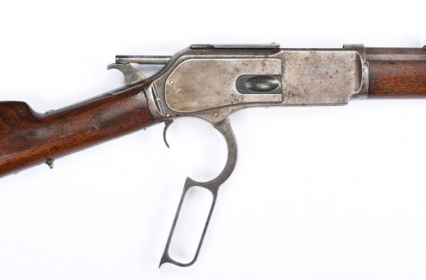 istock Antique Lever Action Rifle Cocked.. 688390612