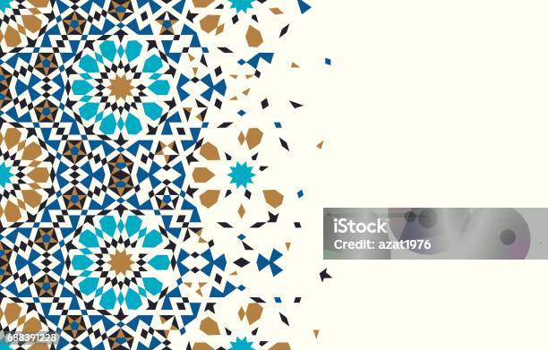 Marokkozerfallvorlage Stock Vektor Art und mehr Bilder von Muster - Muster, Marokko, Islam