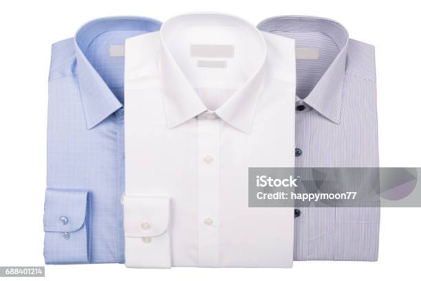 Mans Shirt Stock Photo - Download Image Now - Button Down Shirt, Shirt, Folded