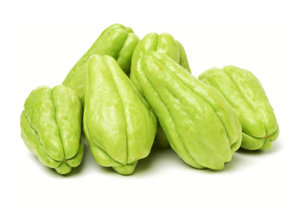 istock Fresh chayote isolated on white background 688403494
