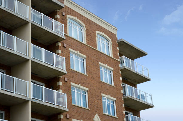 istock Residential building with balconies in Montreal 688406626