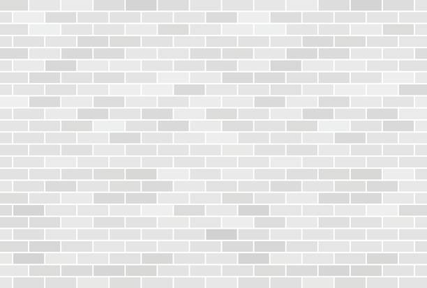 белый кирпичный фон стены - brick stock illustrations