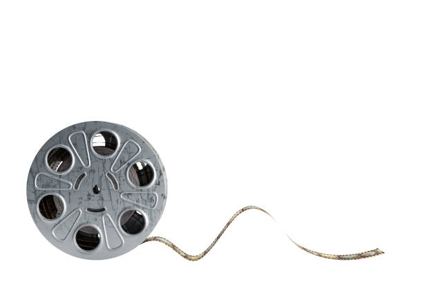 istock film reel with a film strip 3d render on white 688421064