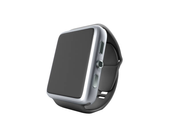 istock digital smart watch or clock with icons 3d render on white 688421736