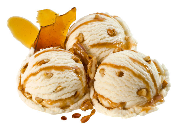 istock Caramel and Vanilla Ice Cream(+clipping path) 688427846