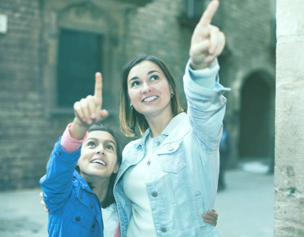 istock Mother giving explanations to daughter during tour 688428784