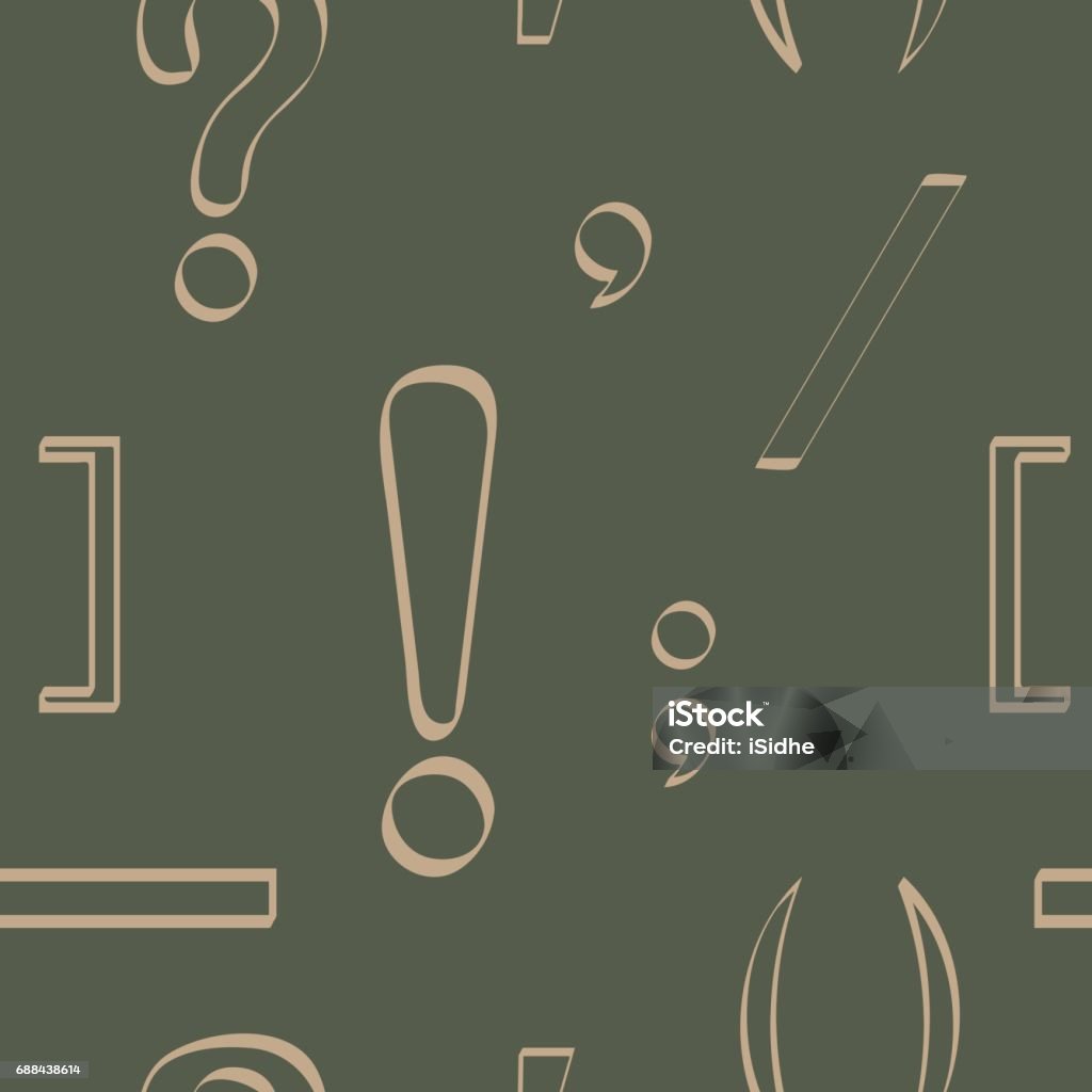 Punctuation Patterns Free Seamless Pattern With Punctuation Marks Stock Illustration - Download ...