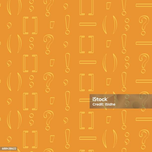 Punctuation Patterns Free Seamless Pattern With Punctuation Marks Stock Illustration - Download ...