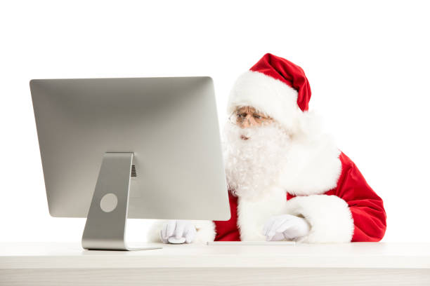 Computer Santa Pic 8,400+ Santa On Computer Stock Photos, Pictures & Royalty-Free Images ...