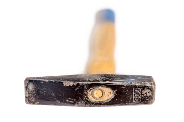 Old hammer handle equipment for construction and repair tool for work