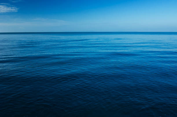 istock Dark and deep ocean, The vast sea smooth and calm 688447550