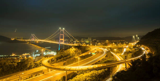 istock Tsing ma bridge in Hong Kong night time 688448334