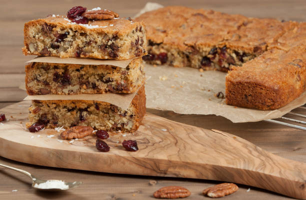 istock Homebaked Cookie Bars With Chocolate Chips, Cranberry, Coconut, 688453924