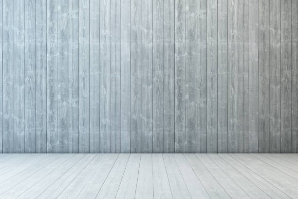 istock empty room wood with wall and wooden floor 688454110