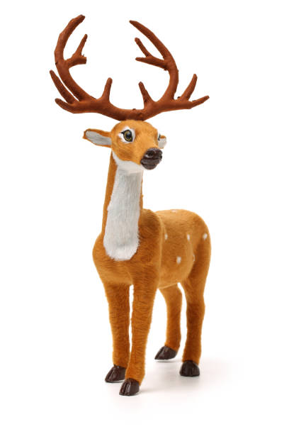 istock Toy  Reindeer  on white background 688458108
