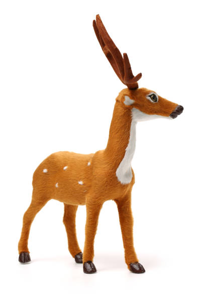istock Toy  Reindeer  on white background 688458112