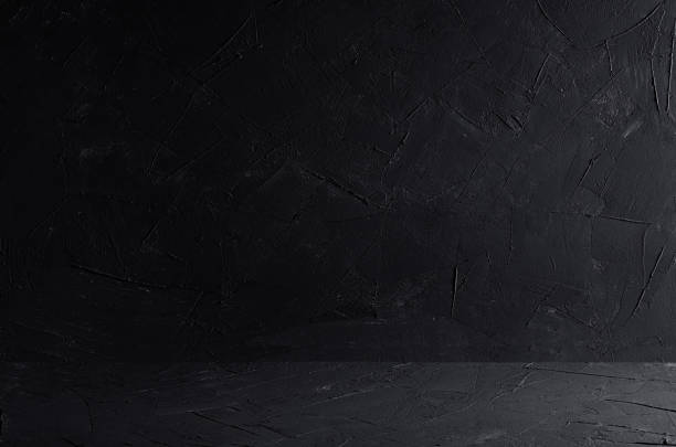 istock Dark grey grunge rough concrete texture wall and floor. 688458596