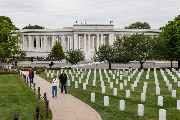 Arlington National Cemetery, Virginia, USA Arlington, Virgina, USA - April 30, 2012: memorial amphitheater stock pictures, royalty-free photos & images