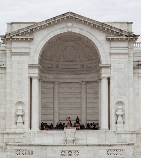 Memorial Amphiteater Arlington National Cemetery, Virginia, USA Arlington, Virgina, USA - April 30, 2012: memorial amphitheater stock pictures, royalty-free photos & images