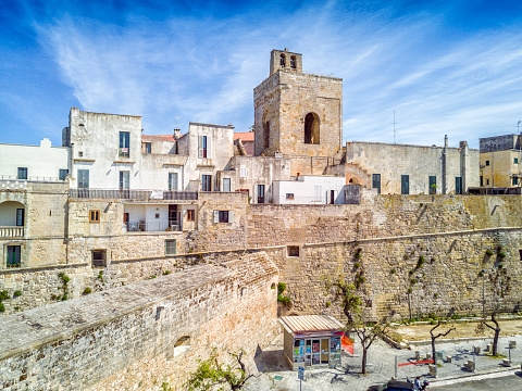 Otranto with historic Alfonsina Gate in the city center, Apulia, Italy