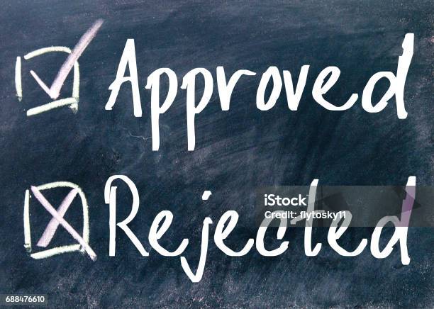 Selection Requires Rejection Approved And Rejected Choice Stock Photo - Download Image Now ...