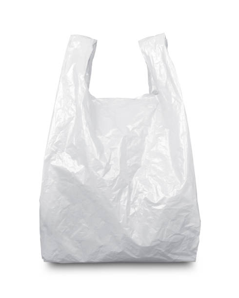White Plastic Bag Stock Photo - Download Image Now - Plastic Bag