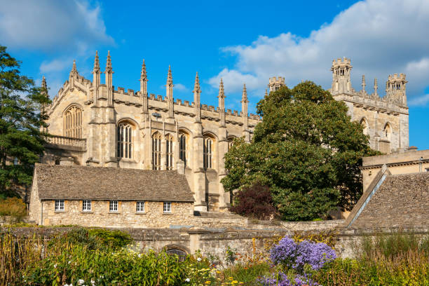 Christ Church College. Oxford, England The Great Hall of Christ Church College and War Memorial Garden. Oxford, Oxfordshire, England christchurch england photos stock pictures, royalty-free photos & images