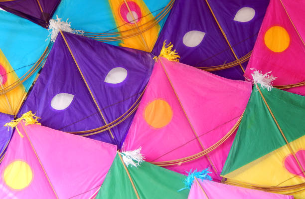 Kites for sale ,India,Background stock photo