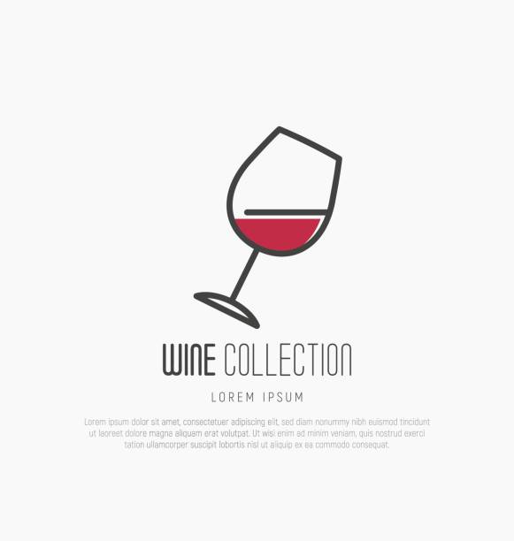 ilustrações de stock, clip art, desenhos animados e ícones de icontype of wine and wine making. modern thin line icons, flat style design. - restaurant food food and drink industry food service occupation