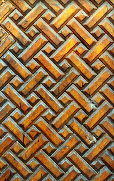 istock Old weathered dirty wooden texture. 688505792