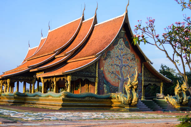 istock Thai Temple sirindhornwararam (Wat Phu Prao) on blue sky background , public temple in Ubon Ratchathani 688512206
