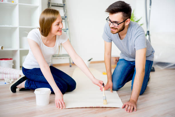 istock Couple renovating apartment 688516364